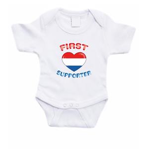 Shoppartners First Nederland supporter rompertje baby Wit