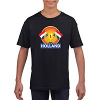 Shoppartners Zwart Holland supporter kampioen shirt kinderen (134-140) Zwart