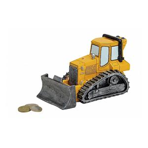 Bulldozer spaarpot 17 cm