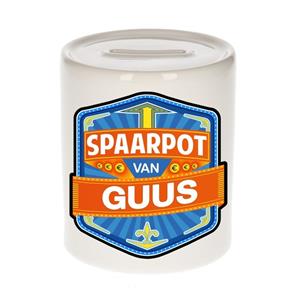 Kinder spaarpot voor Guus - keramiek - naam spaarpotten