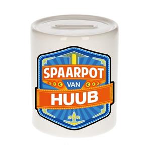 Kinder spaarpot voor Huub - keramiek - naam spaarpotten