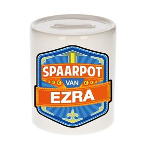 Kinder spaarpot voor Ezra - keramiek - naam spaarpotten