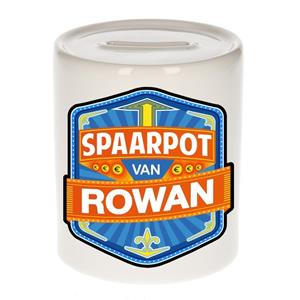 Kinder spaarpot voor Rowan - keramiek - naam spaarpotten