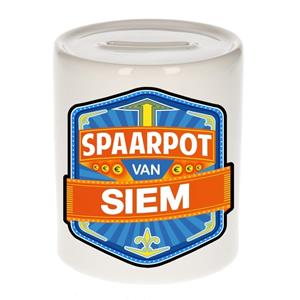 Kinder spaarpot voor Siem - keramiek - naam spaarpotten