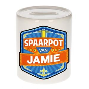 Kinder spaarpot voor Jamie - keramiek - naam spaarpotten