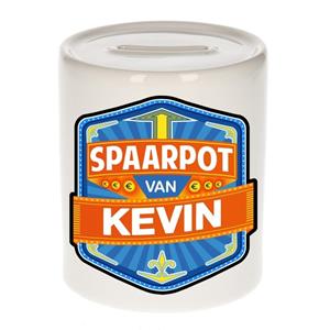 Kinder spaarpot voor Kevin - keramiek - naam spaarpotten