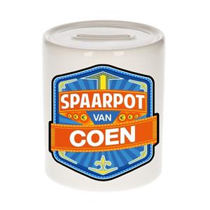 Kinder spaarpot voor Coen - keramiek - naam spaarpotten