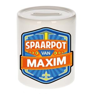 Kinder spaarpot voor Maxim - keramiek - naam spaarpotten