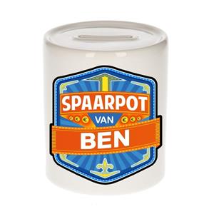 Kinder spaarpot voor Ben - keramiek - naam spaarpotten