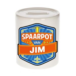 Kinder spaarpot voor Jim - keramiek - naam spaarpotten