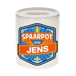 Kinder spaarpot voor Jens - keramiek - naam spaarpotten