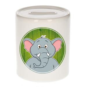 Vrolijke olifant dieren spaarpot 9 cm - olifanten - spaarpotten voor kinderen