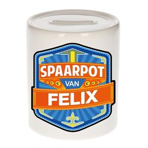 Kinder spaarpot voor Felix - keramiek - naam spaarpotten