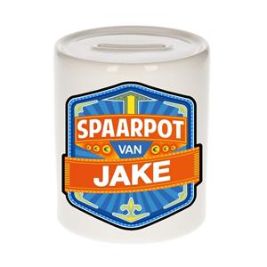 Kinder spaarpot voor Jake - keramiek - naam spaarpotten