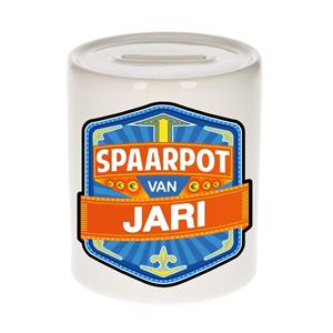 Kinder spaarpot voor Jari - keramiek - naam spaarpotten