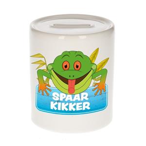 Kinder spaarpot met spaar kikker opdruk - keramiek - kikker spaarpotten