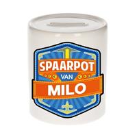 Kinder spaarpot voor Milo - keramiek - naam spaarpotten