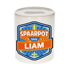 Kinder spaarpot voor Liam - keramiek - naam spaarpotten