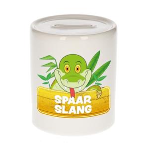 Kinder spaarpot met spaar slang opdruk - keramiek - slangen spaarpotten