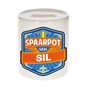 Kinder spaarpot voor Sil - keramiek - naam spaarpotten