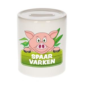 Kinder spaarpot met spaar varken opdruk - keramiek - varkens spaarpotten