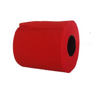 2x Rood toiletpapier Rood