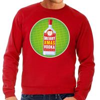 Shoppartners Foute kersttrui Merry Christmas vodka rood heren Rood