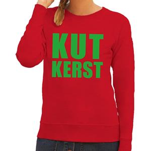 Shoppartners Foute kersttrui Kut Kerst rood voor dames