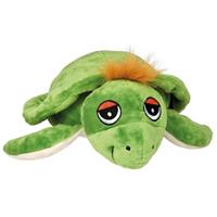 WellieBellies magnetronknuffel schildpad groot 35 cm groen