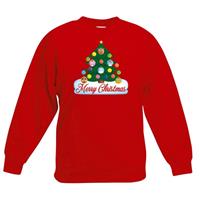 Shoppartners Kersttrui met dieren kerstboom rood kinderen 14-15 jaar (170/176) Rood