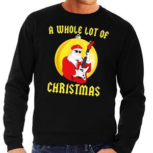 Shoppartners Foute kersttrui zwart A Whole Lot of Christmas voor heren