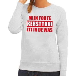 Shoppartners Foute kersttrui in de was grijs voor dames