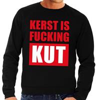 Shoppartners Foute kersttrui Kerst Is Fucking Kut zwart voor heren