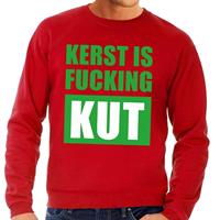 Shoppartners Foute kersttrui Kerst Is Fucking Kut rood voor heren