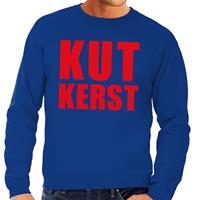 Shoppartners Foute kersttrui Kut Kerst blauw voor heren