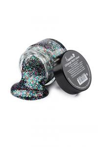 Bonte glittergel voor huid & haar