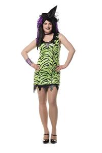 Coppens Heksenjurk Neon Groen/Zwart op=op