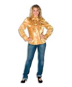 Coppens Dames Ruche Blouse Goud