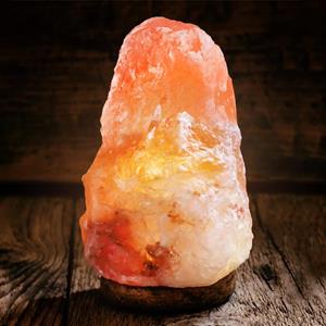 MikaMax Himalaya Zoutlamp - 2.3 tot 3.5 kg - Zoutsteen met Dimlicht - Gemaakt van Massief Kristalzout - Incl. Snoer met Schakelaar - Himalaya Salt Lamp