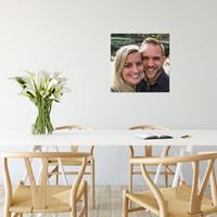 YourSurprise Foto op aluminium - Wit (ChromaLuxe) - 50 x 50