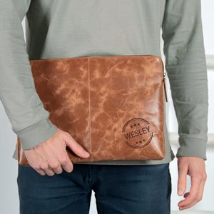 YourSurprise Leren laptophoes - Bruin - 15 inch