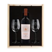 YourSurprise Wijnpakket met wijnglazen - Salentein Primus Malbec - Gegraveerde glazen