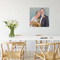 YourSurprise Foto op aluminium - Wit (ChromaLuxe) - 60 x 60