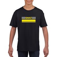 SWAT team logo t-shirt zwart voor kinderen