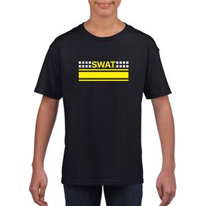 Shoppartners SWAT team logo t-shirt zwart voor kinderen