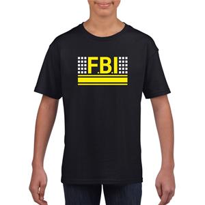 FBI logo t-shirt zwart voor kinderen