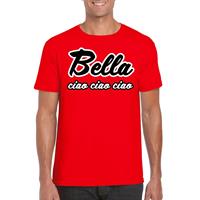 Toppers - Rood Bella Ciao t-shirt voor heren