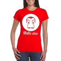Rood Salvador Dali t-shirt voor dames