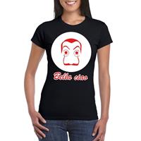 Zwart Salvador Dali t-shirt voor dames