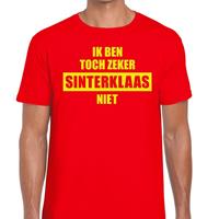 Sint shirt rood Ik ben toch zeker Sinterklaas niet voor mannen (48) Rood